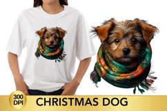 Cute Christmas Dog clipart, Dog Sublimation Product Image 1