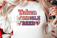 Taken single beer Sublimation, Beer lover Sublimation PNG Product Image 2