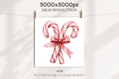 Christmas Lollipop Sugar Candy Cane Sweets Clipart PNG Product Image 3