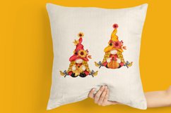 Watercolor autumn Gnomes, Autumn Gnomes, Autumn, Gnome woman Product Image 2