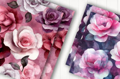 Pink Rose Digital Paper Product Image 2