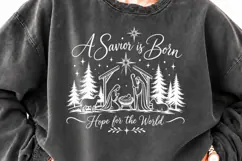 For Unto Us a Child Is Born Nativity PNG, Isaiah 9:6 Christi Product Image 2