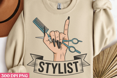 Stylist PNG, Hair Stylist Sublimation PNG Product Image 2