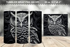 3D Owl Tumbler Sublimation Bundle - 3D Owl Tumbler Wrap Product Image 3