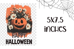 Happy Halloween Towel, Floral Halloween Pumpkins Towel Product Image 2