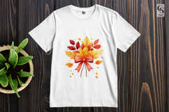 Autumn Leaves Bouquet Clipart PNG Product Image 2