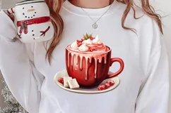 Christmas Hot Cocoa Sublimation Clipart, Christmas PNG Product Image 2