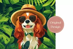 Summer Tumbler PNG, Cavalier King Charles Spaniel Tumbler Product Image 2