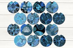 Paisley &amp; Boho Style | 16 car coaster &amp; key chain designs Product Image 2