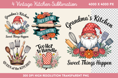Vintage Kitchen Sublimation PNG Product Image 1