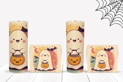 Cartoon Ghost Tumbler Sublimation, Halloween Bats Tumbler Product Image 2