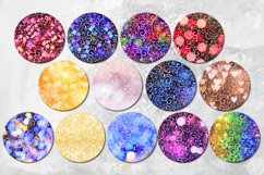 Floral ornament | 26 Round earring sublimation designs, PNG Product Image 2