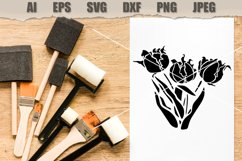 Stencils Flowers SVG Product Image 4