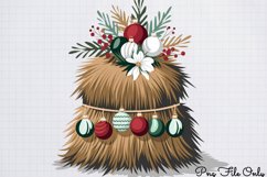 Cute Watercolor Christmas Farm Clipart Bundle PNG Product Image 3