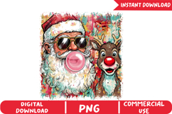 Funny Christmas Pop Art Sublimation, Christmas Png Product Image 1