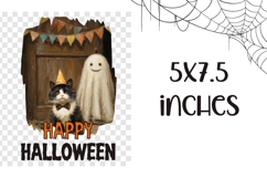 Happy Halloween Towel, Funny Ghost Towel Sublimation Product Image 2