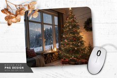 Holiday Room with Snowstorm Mouse Pad PNG Design Product Image 1