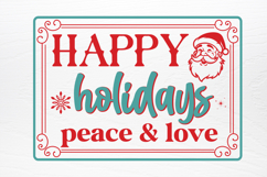 Vintage Christmas Sign SVG Product Image 2