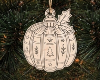 Christmas Ornament Book SVG Retro Christmas Laser Cut File Product Image 2