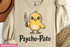 Psycho Pato PNG, Funny Duck Sublimation PNG Product Image 3