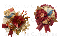 Tags, Flowers, Label, Ephemera, PNG, Junk Journal, clipart Product Image 2