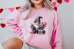 Black Gnome Valentines Day Clipart, Valentines Clipart Product Image 2