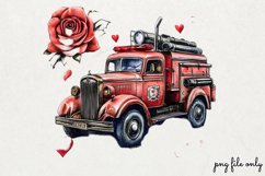 Valentines Romantic Retro Style Stamp Clipart PNG Product Image 1