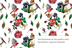 Watercolor Floral Pattern Vintage Product Image 2