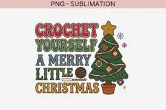Christmas crochet png design for T-shirts Product Image 2