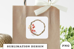 Watercolor Autumn Wreath png Product Image 2