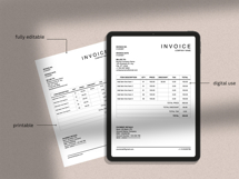 Invoice sample | payment receipt template | word and docs Product Image 3