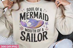 Soul of a mermaid mouth of a sailor PNG ,Mermaid Sublimation Product Image 1