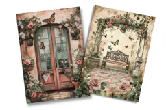 Lavender Garden Junk Journal Pages Product Image 2