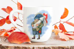 Autumn Gnomes Watercolor Clipart PNG Product Image 6