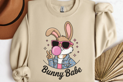 Bunny babe PNG, Retro Easter Sublimation PNG Product Image 2