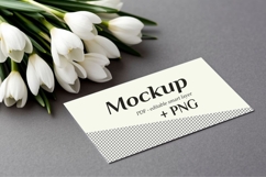 4 Card Mockups. PSD &amp; PNG Product Image 2