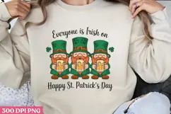 .Everyone is Irish on Happy PNG, St Patricks Day Gnome Subli Product Image 3