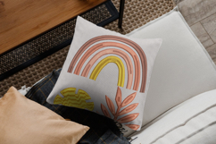 Boho Rainbow Leaf Abstract Embroidery Design Product Image 2