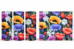 Flowers Tumbler Design. Summer Tumbler Sublimation Product Image 2