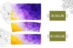 Purple Tumbler Wrap Design, Abstract 40 Oz Tumbler PNG Product Image 2