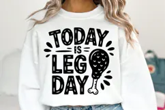 Today is Leg Day Svg | Halloween Svg | Shirt Svg Product Image 1