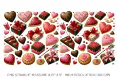 16oz Libbey Glass Can Tumbler Valentine chocolates cookies Product Image 2