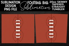 American Football Ball Tumbler Submilation 20oz Skinny Product Image 2