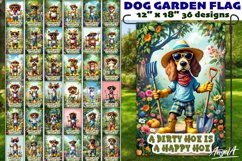 Dog Garden flag sublimation bundle, funny garden sayings PNG Product Image 3