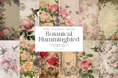 Botanical Hummingbird Junk Journal Page Bundle Product Image 2