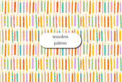Colorful Candle Seamless Pattern Birthday Party Design Product Image 1
