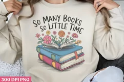 So many books so little time PNG, Reading Books PNG Product Image 3