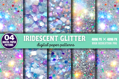 Iridescent Glitter Digital Background Paper PNG Product Image 1
