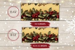 Floral Christmas Mug Sublimation, Winter Coffee Mug Design Product Image 2