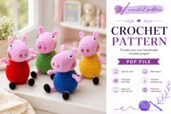 Pig Amigurumi Crochet Pattern PDF Product Image 1